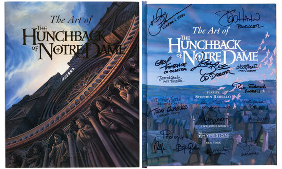 C-29752. The Art of The Hunchback of Notre Dame – Primera edición en tapa dura con 17 firmas del equipo de animación