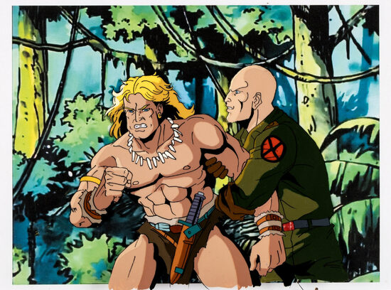 C-29780. X-Men: The Animated Series – “Reunion, Part One” (Ka-Zar y Professor X) Production Cel