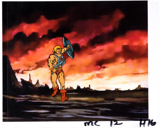 C-29823. He-Man and the Masters of the Universe – Cel de Producción de Skeletor en el comercial de Mattel (Filmation, c. 1982)