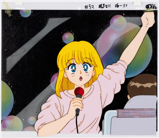 C-29829. Sailor Moon R – Cel de Producción de Usagi Tsukino disfrazada de maestra de kínder en el episodio “The Targeted Kindergarteners: Venus to the Rescue” (Toei Animation, 1993, minuto 15:11)