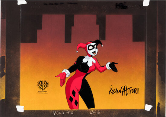C-29835. Batman: The Animated Series – Cel de Producción de Harley Quinn en el episodio “Harlequinade” (Warner Brothers, 1994, minuto 10:00)
