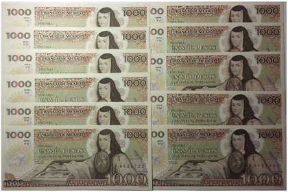 1000 Pesos Sin Circular 11 Pzs Series: Ya, Yd, Ye, Yf, Yg, Yh, Yj, Yk, Yl, Ym, Yn (Id: 1678)