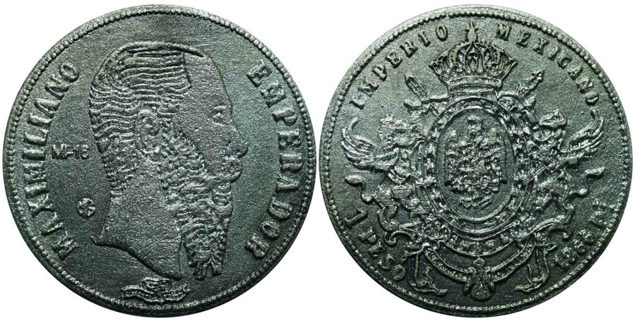 Medalla No. 16: “1 Peso SLP 1866” 