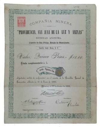 Accion A. Minera Providencia San Juan De La Luz (Id: 236)