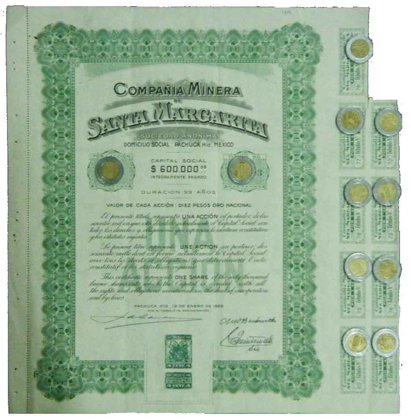 Accion A. Minera De Santa Margarita -Color Verde (Id: 315)