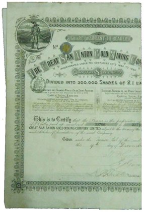 Accion A. Minera San Anton Gold Mining Company (Id: 388)