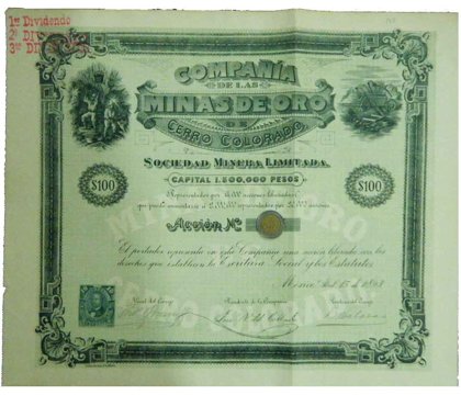 Accion De Las Minas De Oro De Cerro Colorado (Id: 402)