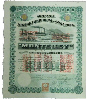 Accion A. Minera Fundidora Y Afinadora Monterrey -Verde (Id: 471)