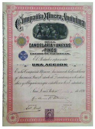 Accion Mcompañia A. Minera Anonima De La Candelara En Pinos (Id: 509)