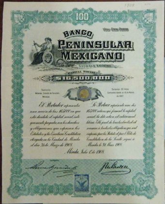 Accion Banco Peninsular Mexicano1908 (Id: 59)