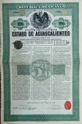 A. Bono De Aguascalientes De 1910 Letra B (Id: 61)
