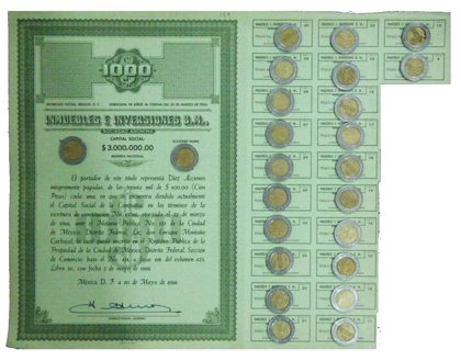 Acción Inmuebles E Inversiones Dm Color Verde (Id: 711)