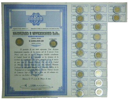 Acción Inmuebles E Inversiones Dm Color Azul (Id: 721)