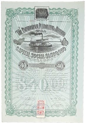 Acción The Papaloapam Petroleum & Refining, Verde (Id: 7666)