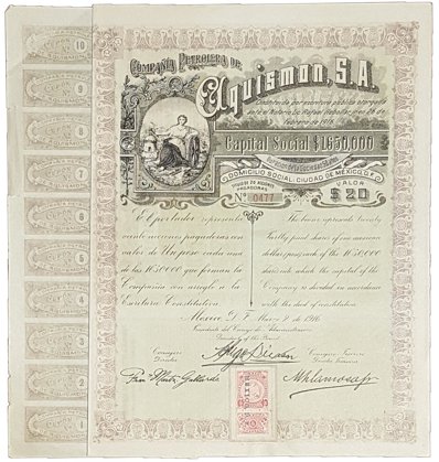 Acción Compañía Petrolera De Aquismon, Café (Id: 7672)