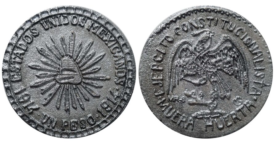 Medalla No 8. "1 Peso 1947 MULA" GB-85